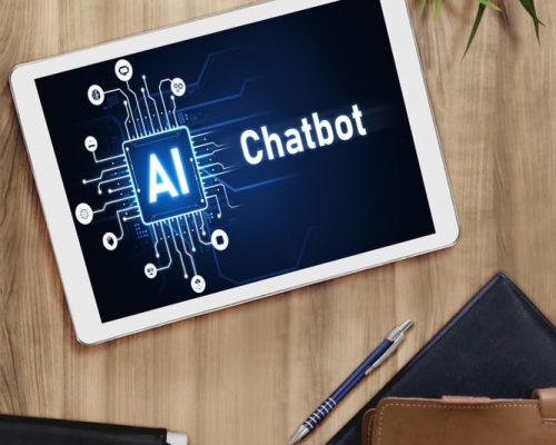 Using AI Chat on a tablet